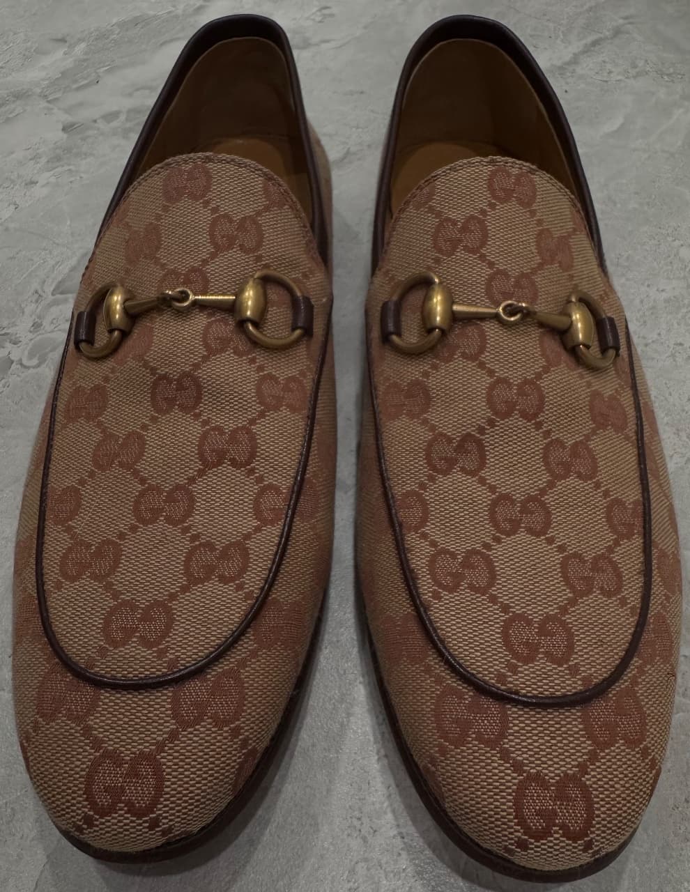 GUCCI, Лоферы, Бежевые мужские лоферы GUCCI, размер 41, фото 2