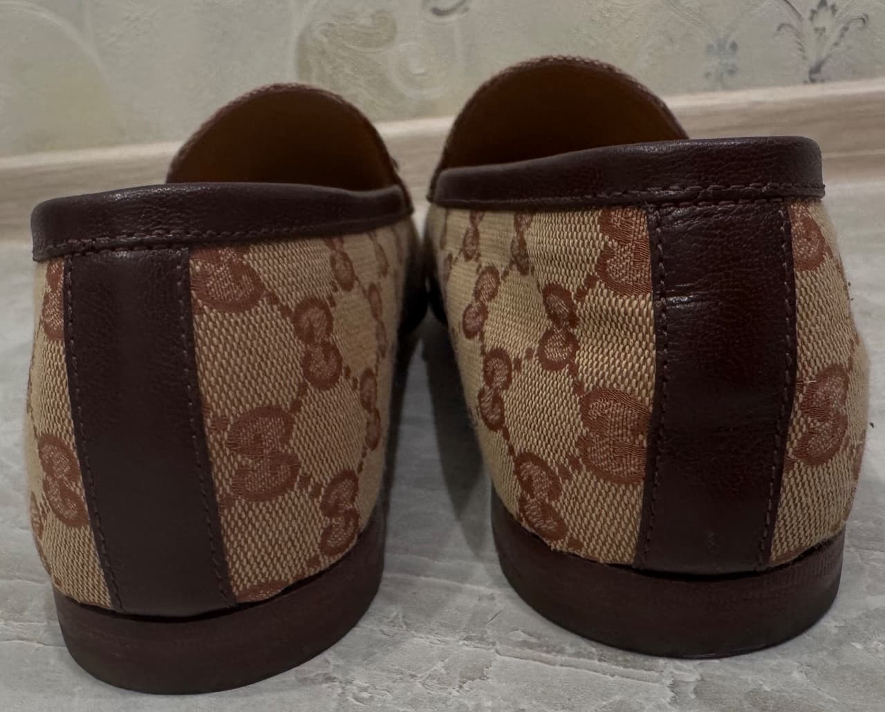 GUCCI, Лоферы, Бежевые мужские лоферы GUCCI, размер 41, фото 4