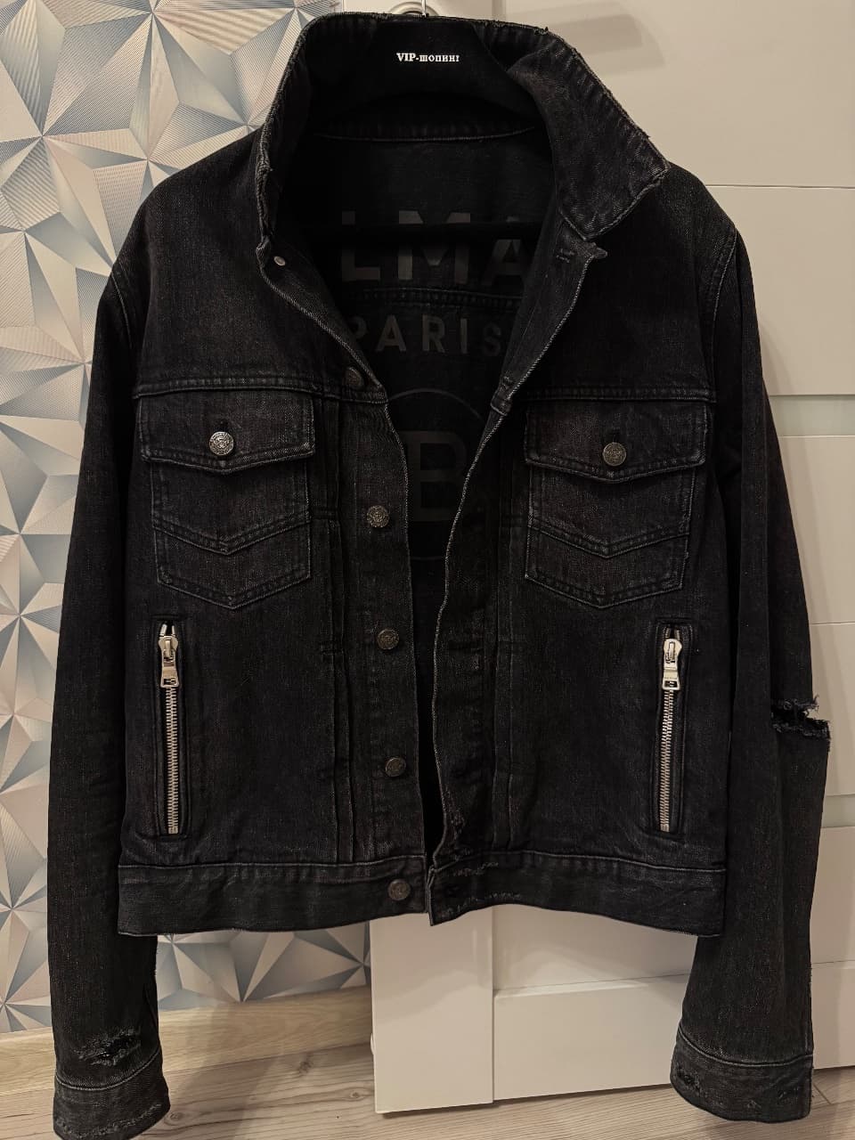 Balmain, Куртки, Джинсовая куртка Balmain, р М, фото 7
