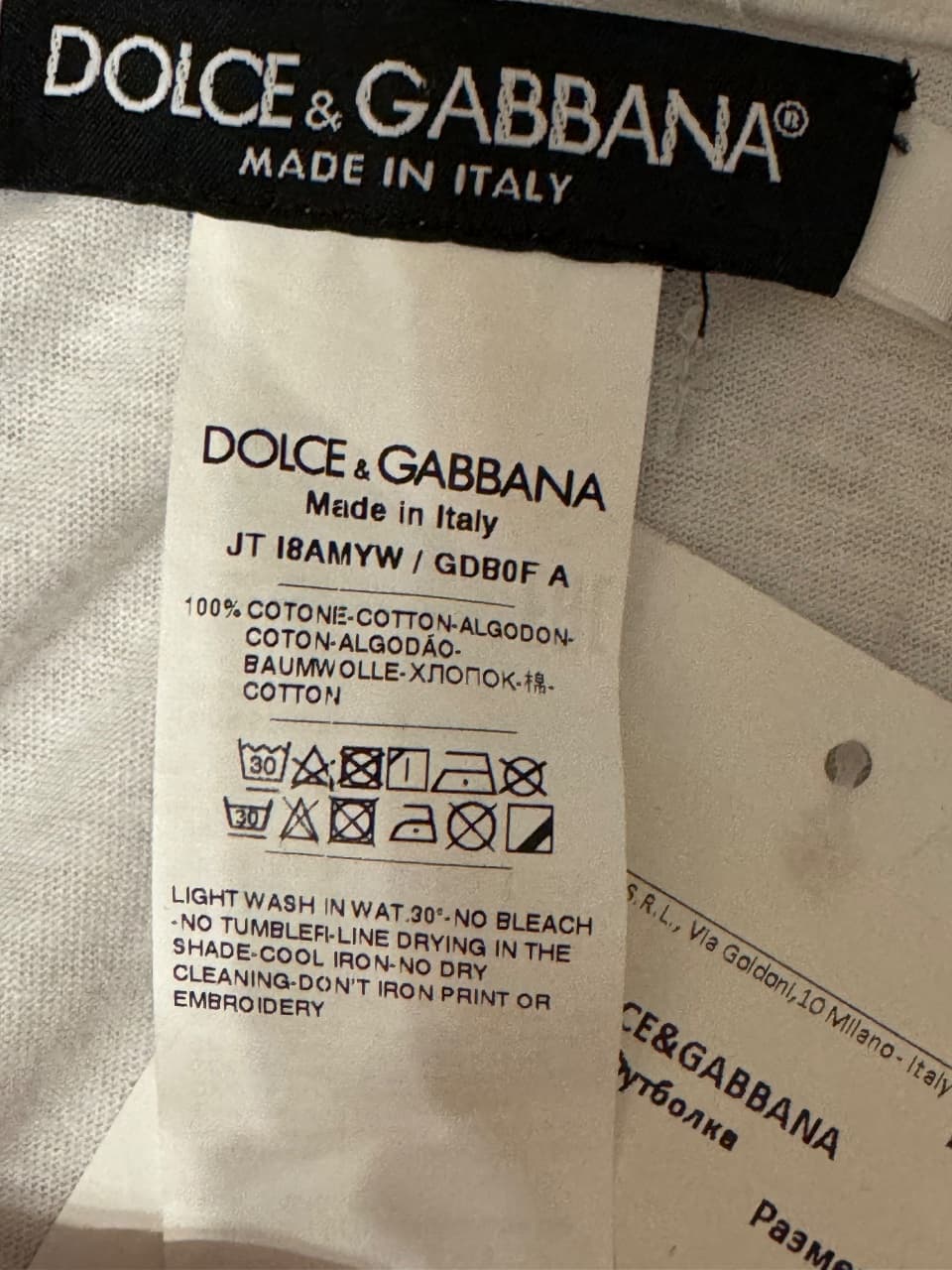 DOLCE GABBANA, Футболки, Футболка мужская DOLCE GABBANA, размер L, фото 6
